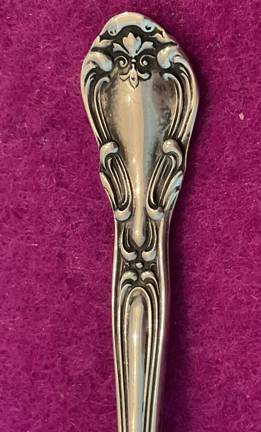 Chantilly Pattern by Gorham 2.8″ Sterling Salt Spoon Gold Washed Bowl No Mono