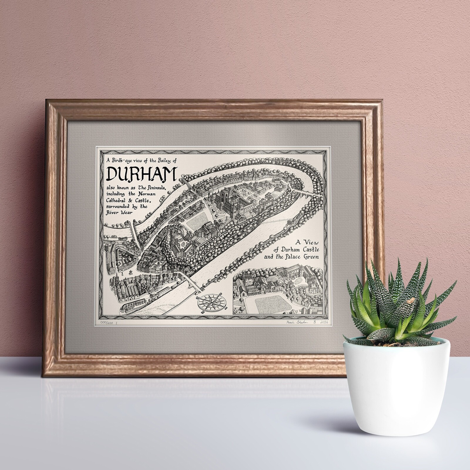 The Durham Bailey Map – Fine Art Prints by Manuscript Maps