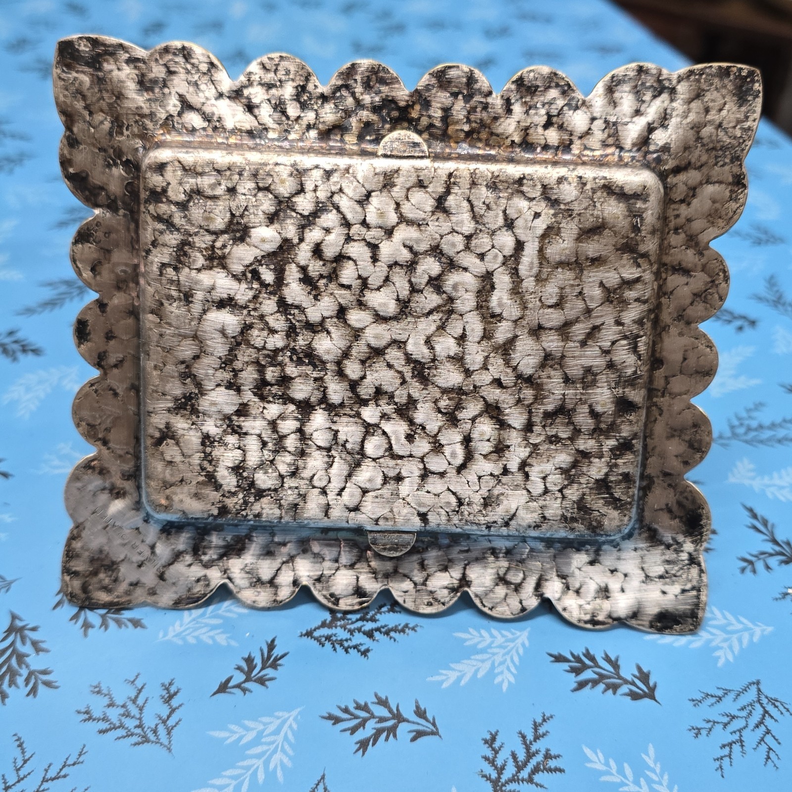 Antique Silver Plated 4 Slice Toast Rack Height 13 cm x 11 cm x 9 cm
