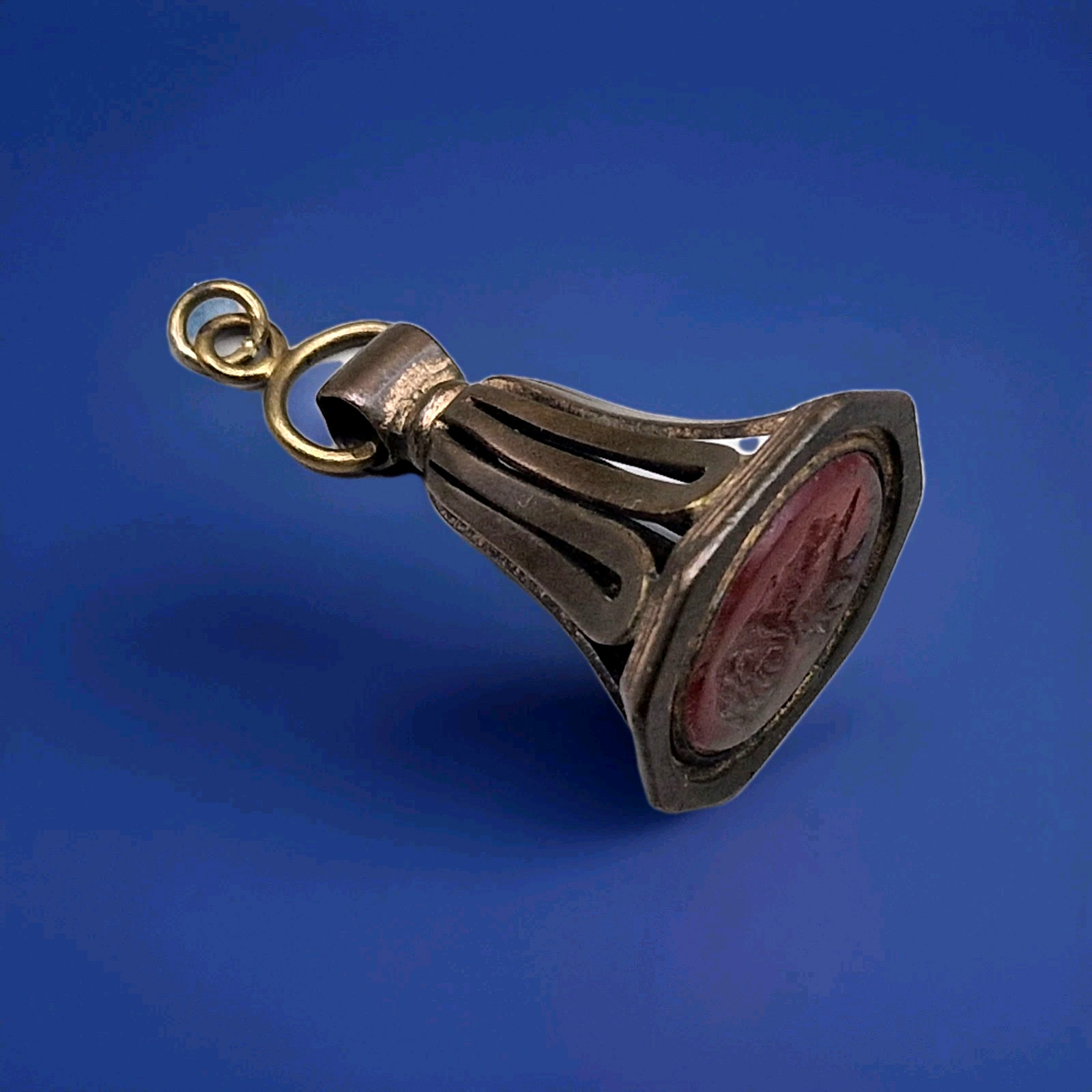 Antique Victorian Carnelian Intaglio Seal Fob