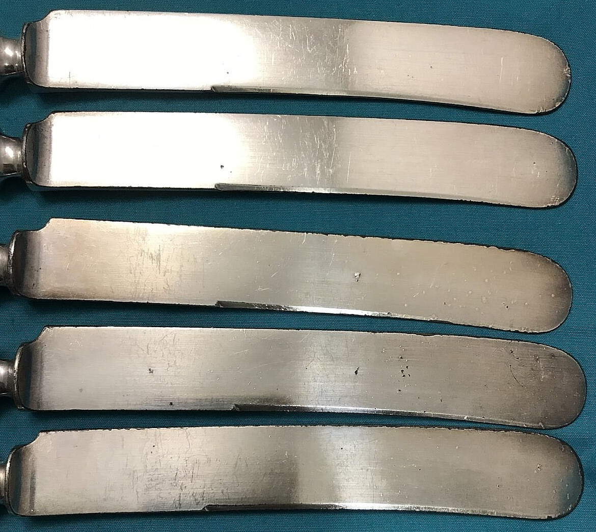 11 Pc 1910 COLUMBIA / REGIS Silverplated FORKS & KNIVES by Wm A Rogers No Mono
