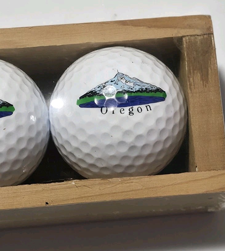 Spalding ▪︎ Mt Hood Oregon ▪︎ Vintage Golf Ball Set of 3 ▪︎ SEALED ▪︎ ~1980s