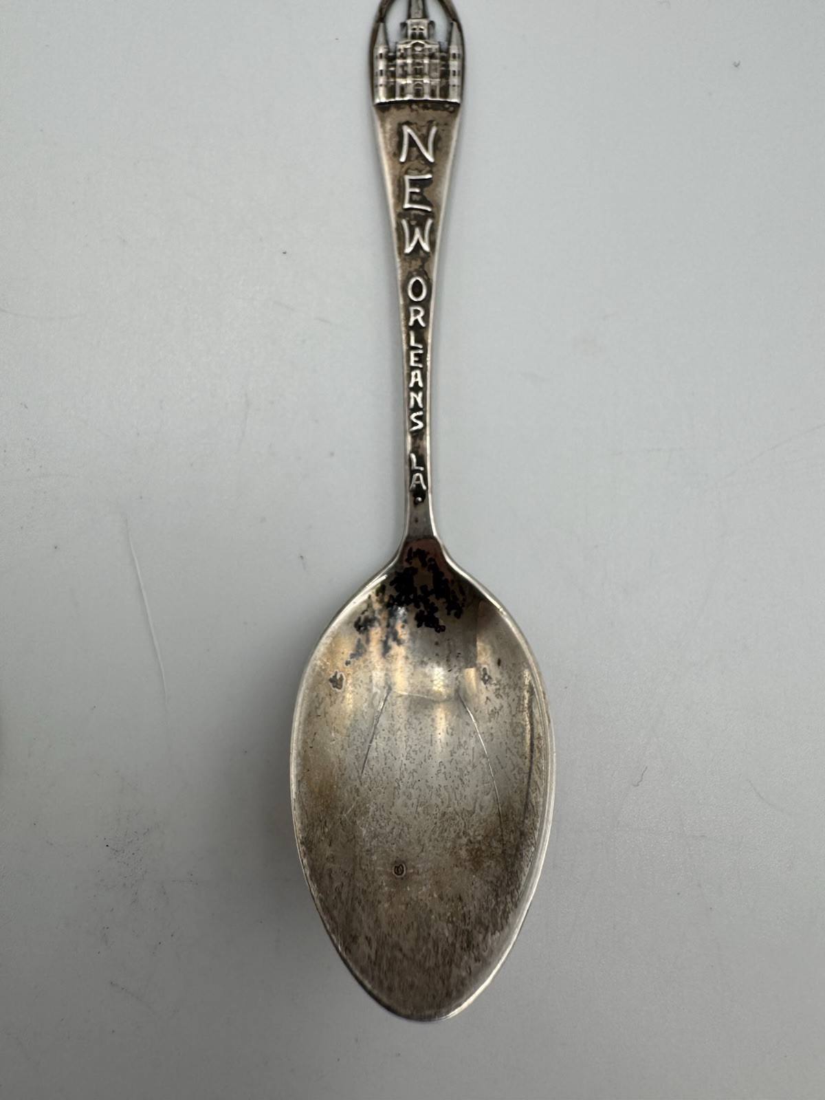 New Orleans LA 3.5in Sterling Silver 925 Souvenir Spoon 7.1g