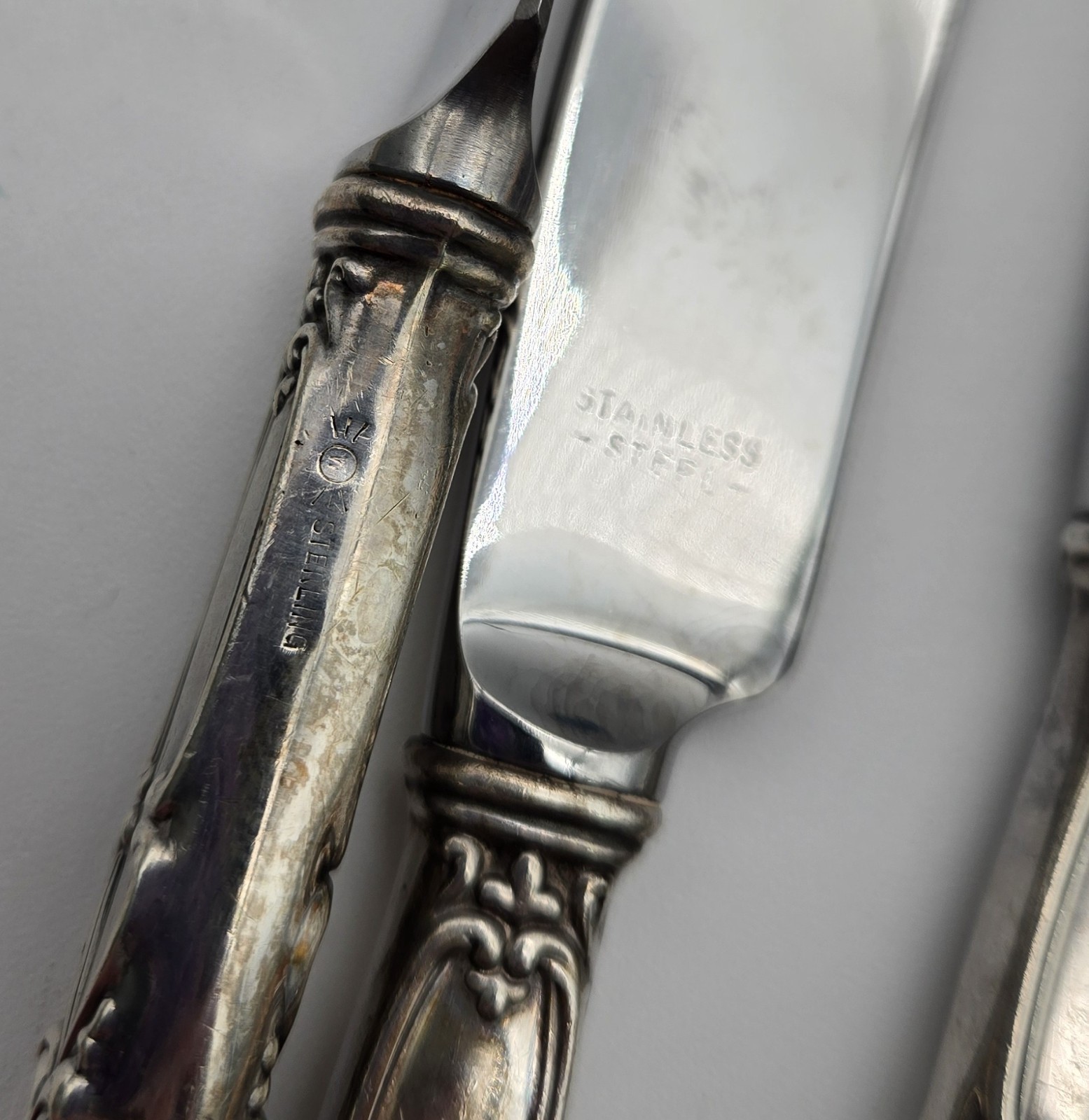 Antique 1905 Frank M Whiting Victoria-Florence Sterling Silverware Service for 8
