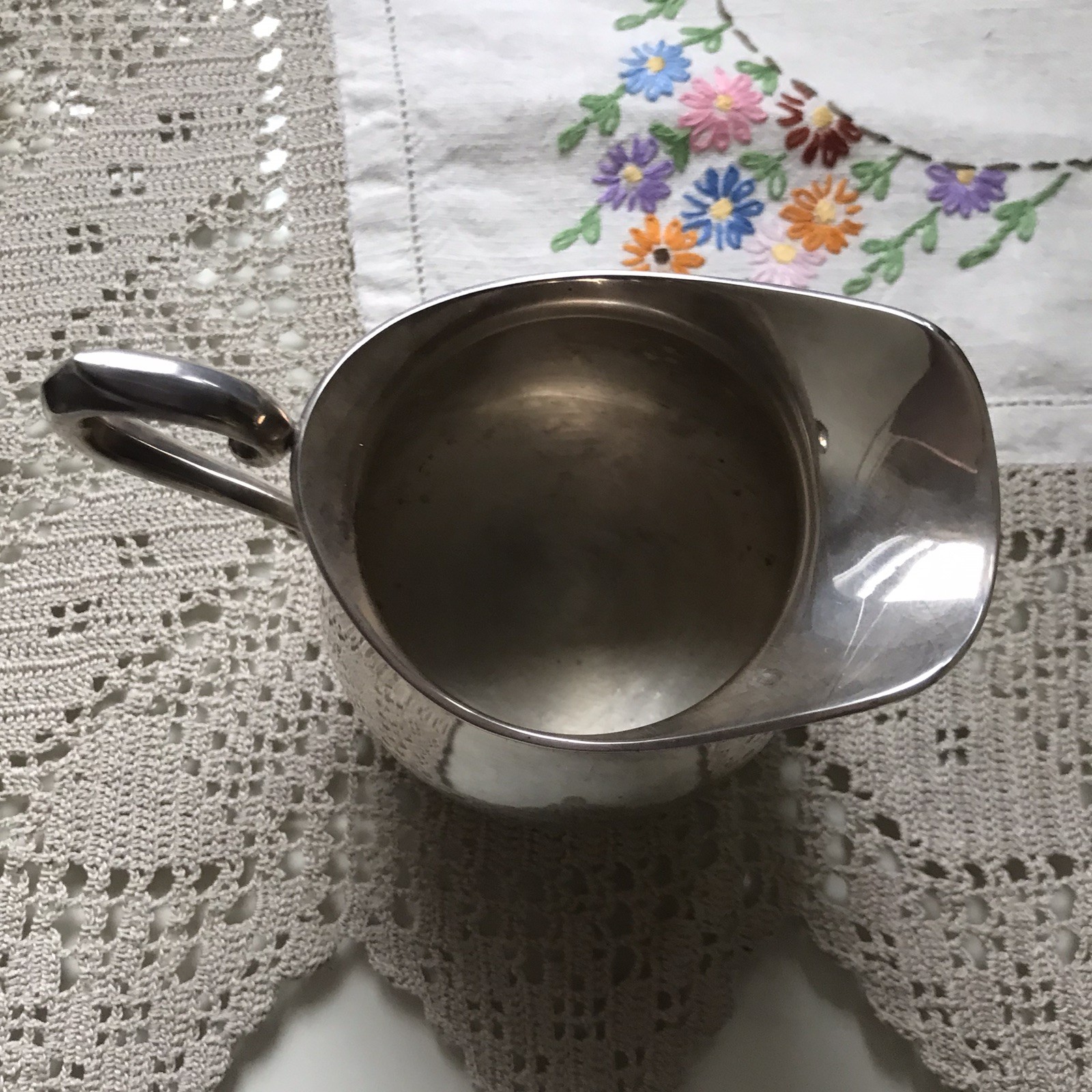 Solid Sterling Silver 106 grams PREISNER Footed Creamer #57 For Use or Scrap