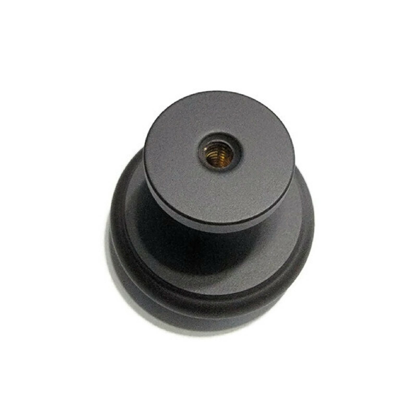 Black Cast Brass knob – 1 1/4″ Black Brass Knob – Cabinet Knob