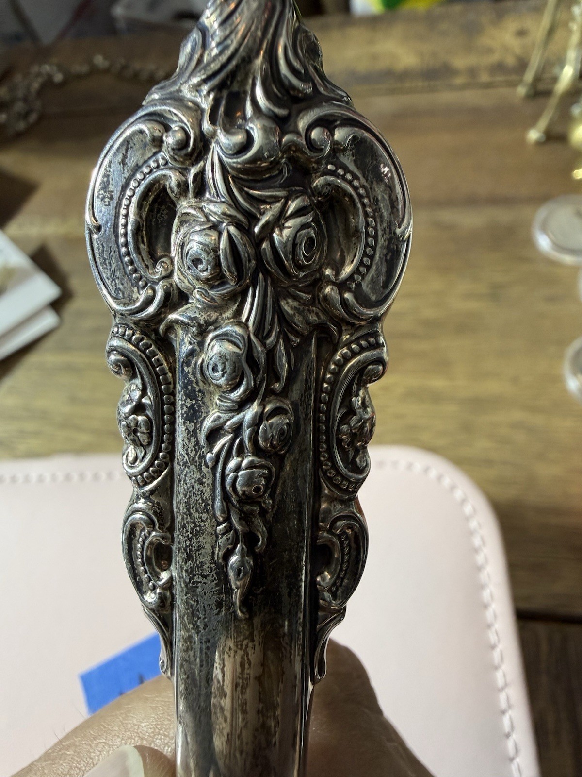 Vintage Wallace Grande Baroque Sterling Silver (solid) Handle Ice Scoop RARE