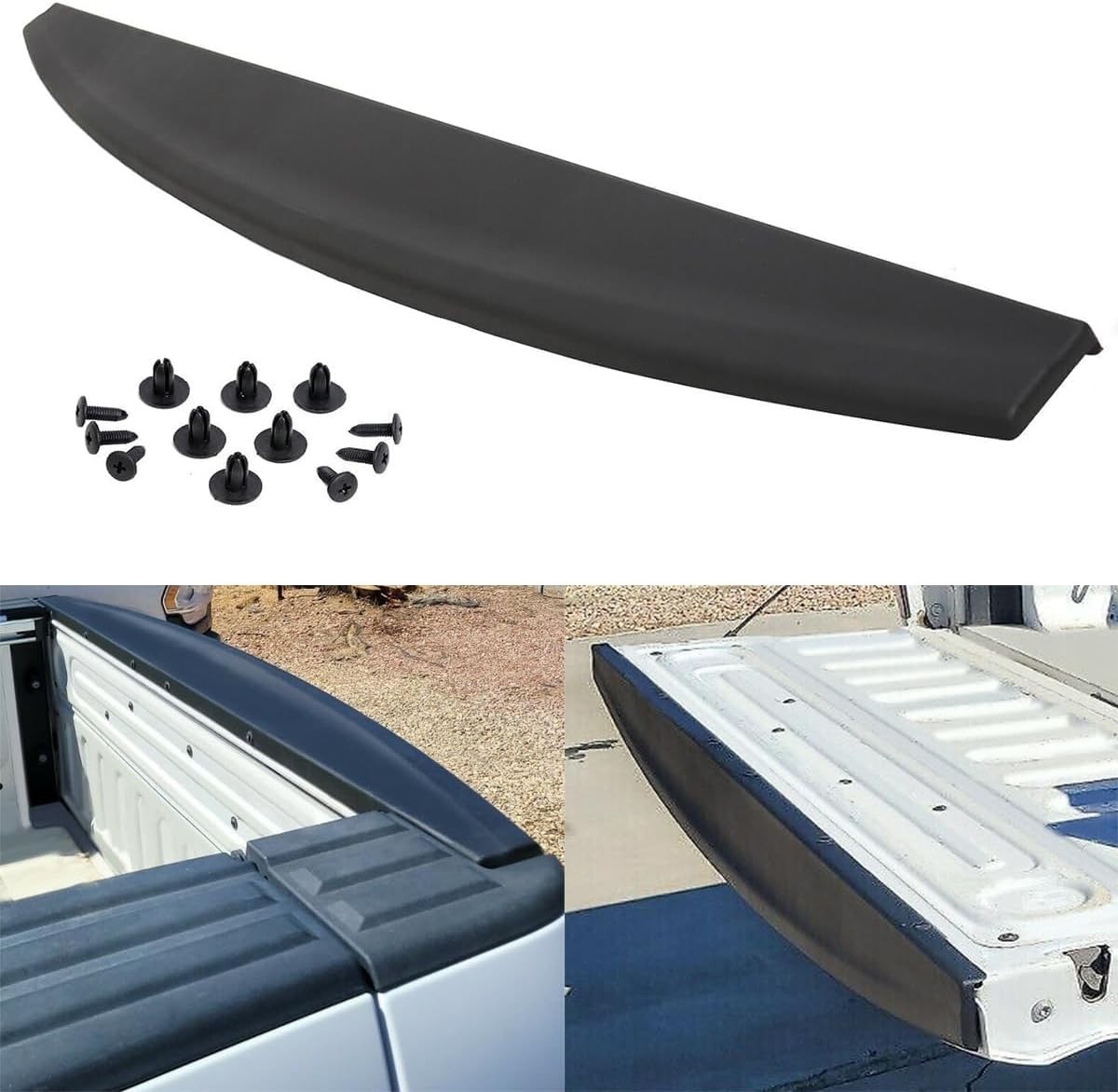 Tailgate Spoiler Top Protector Cover Molding Cap Compatible with 2009-2018 Dodge