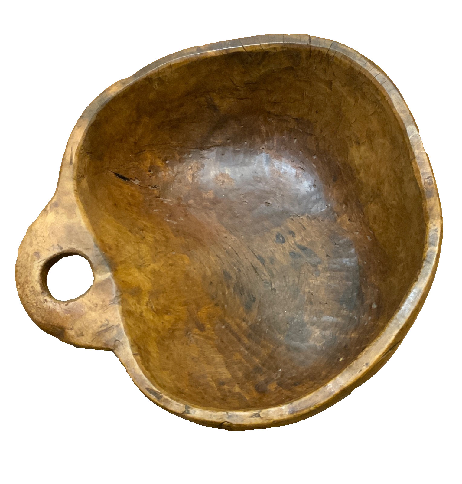 Large Handled Burl Scoop