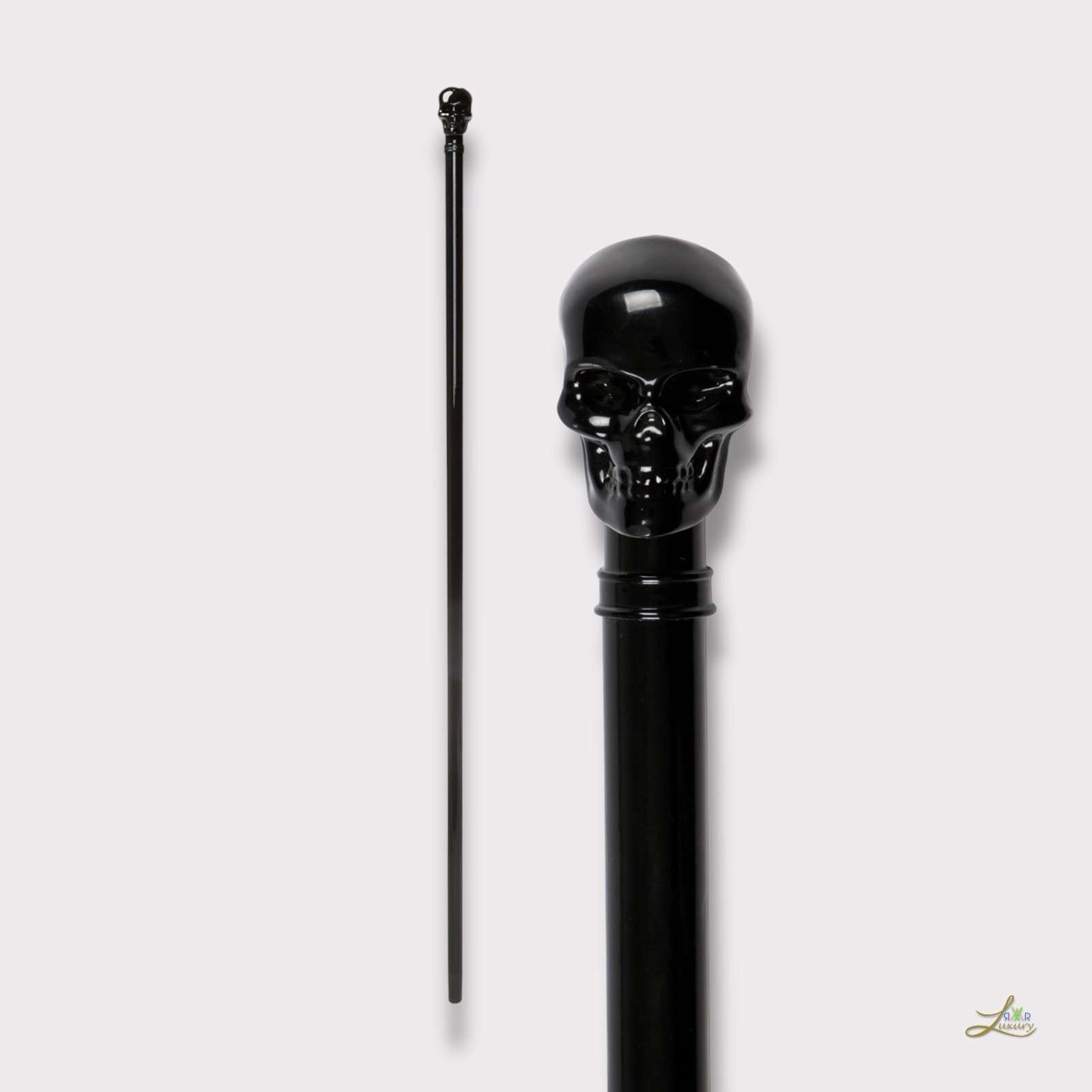 Alexander McQueen Dandy Black Skull Cane Black One Size Made in Italy