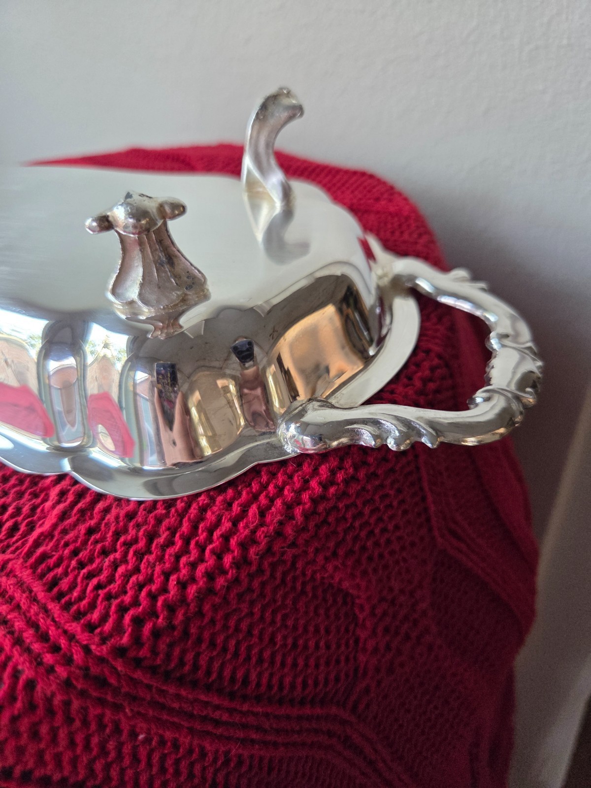 Footed Celery Dish Silverplate Hollowware by Leonard Silver Mfg Co. 11.5x 5.5″