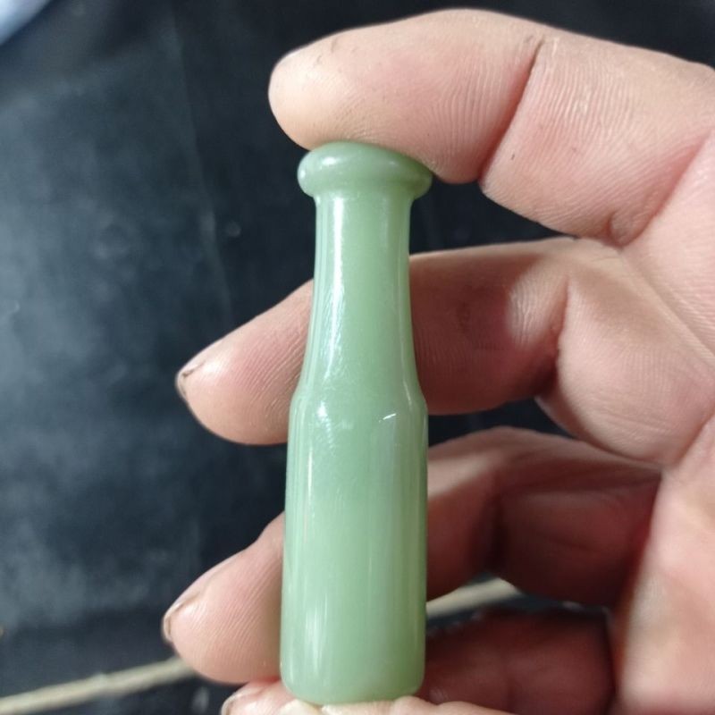 Old Jade Cigarette Holder, Antique Men’s Smoking Pipe Accessory RN