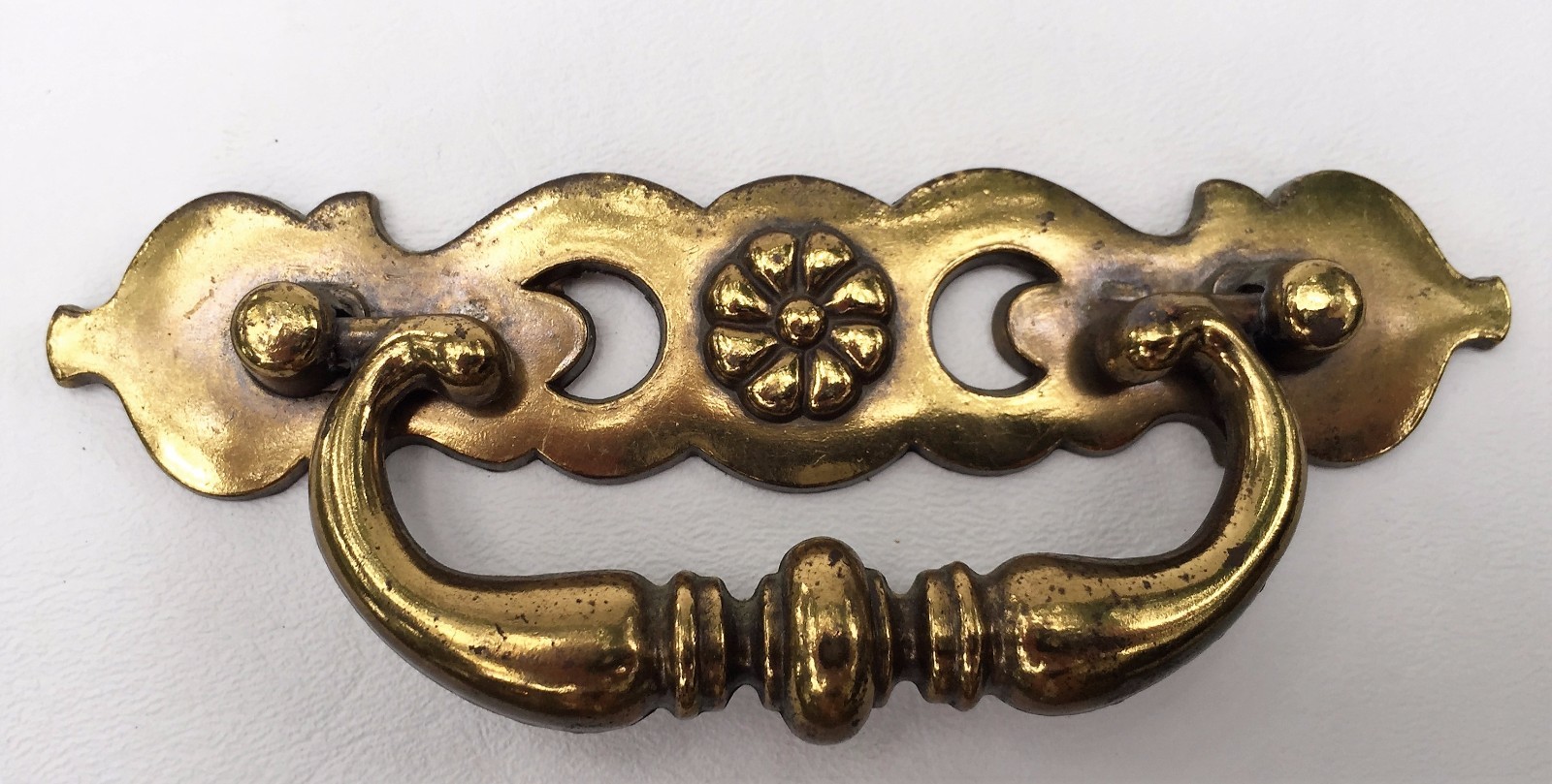 Antique Hardware Brass Chippendale Colonial Vintage Drawer Pull 2.5”centers