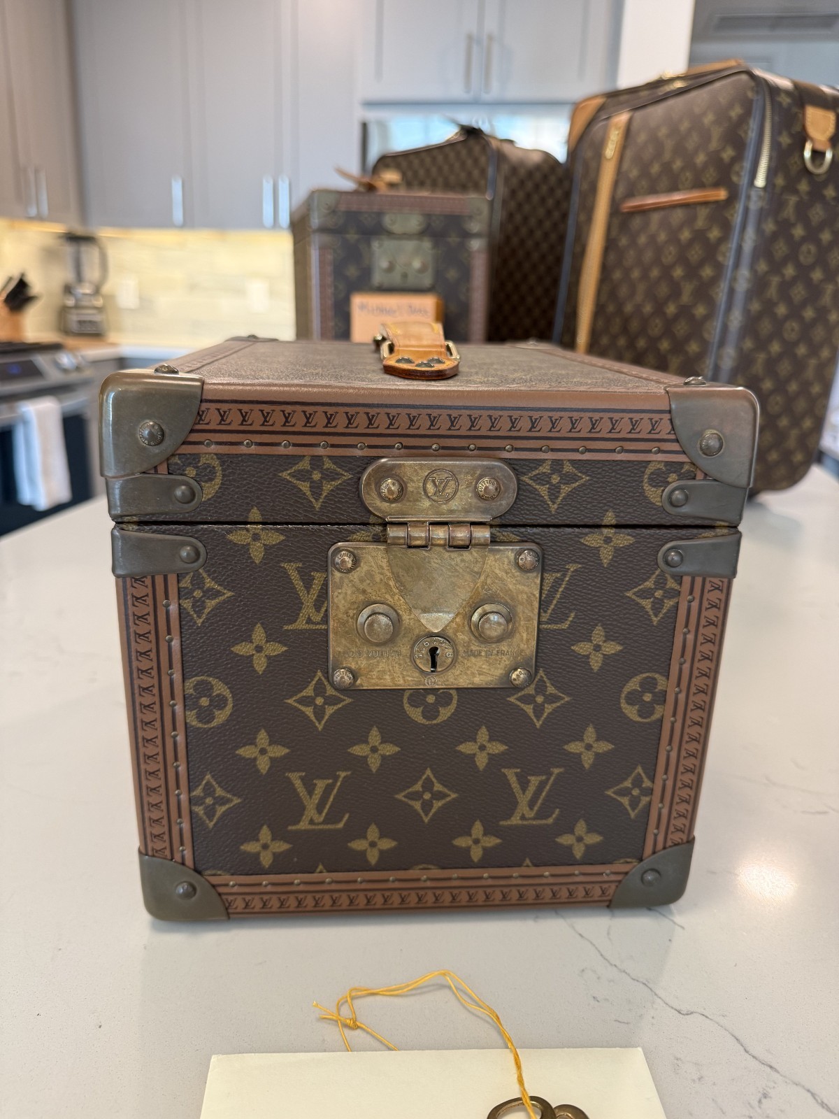 Louis Vuitton Boite a Falcons Vanity Trunk in Monogram Canvas with Insert & Key