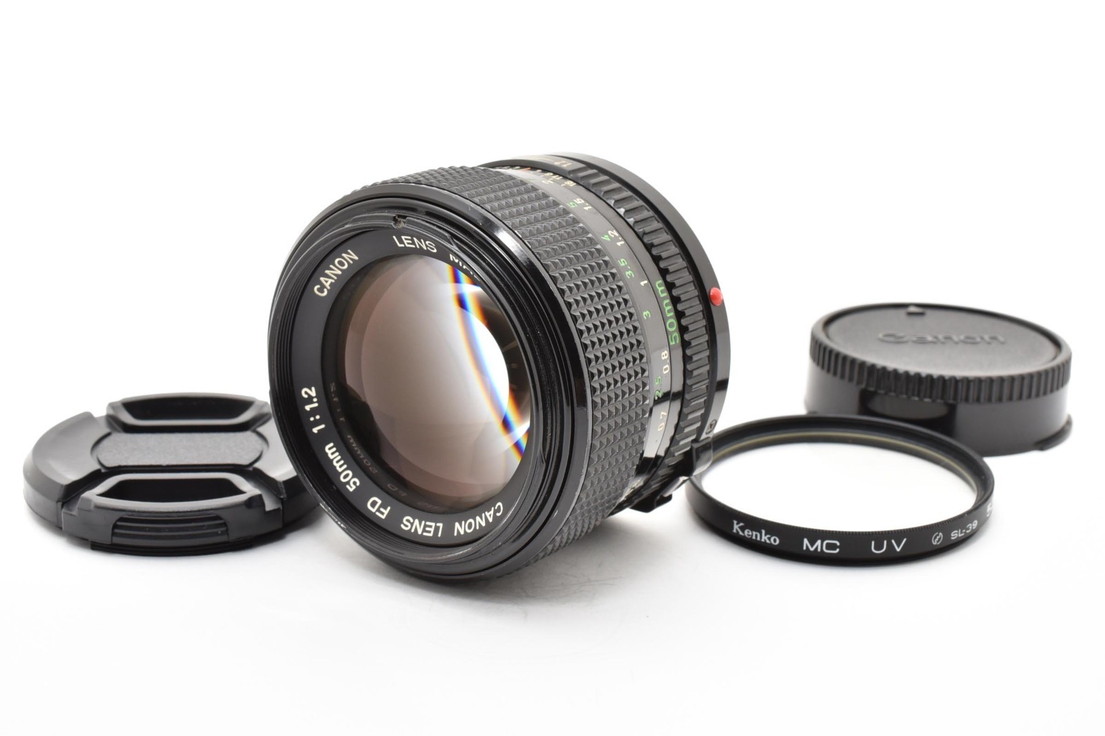 [ TOP MINT ] Canon New FD 50mm f/1.2 MF Standard Prime Lens W/Cap From Japan