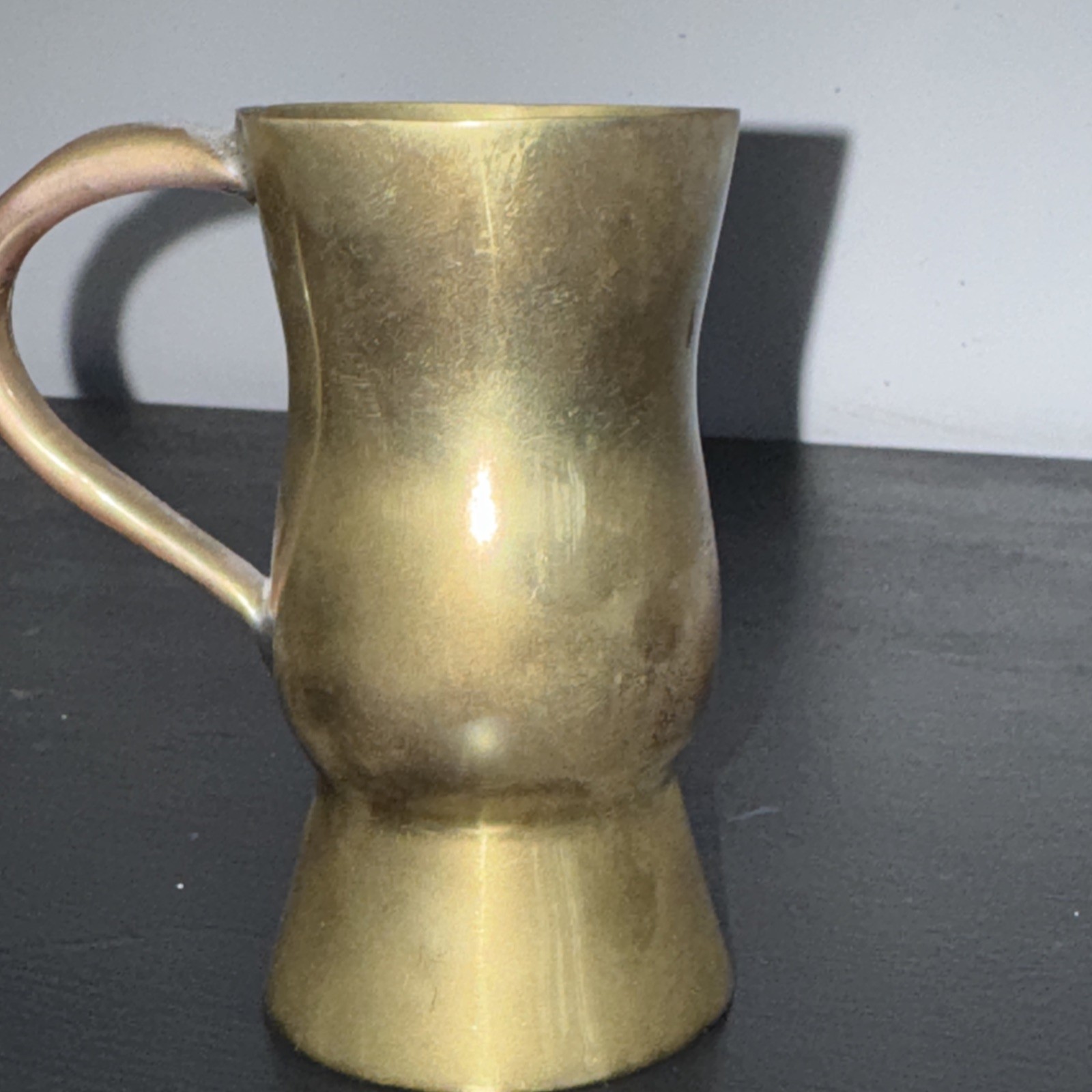 Scottish Gill Brass Thistle Measure, Glasgow, c1900