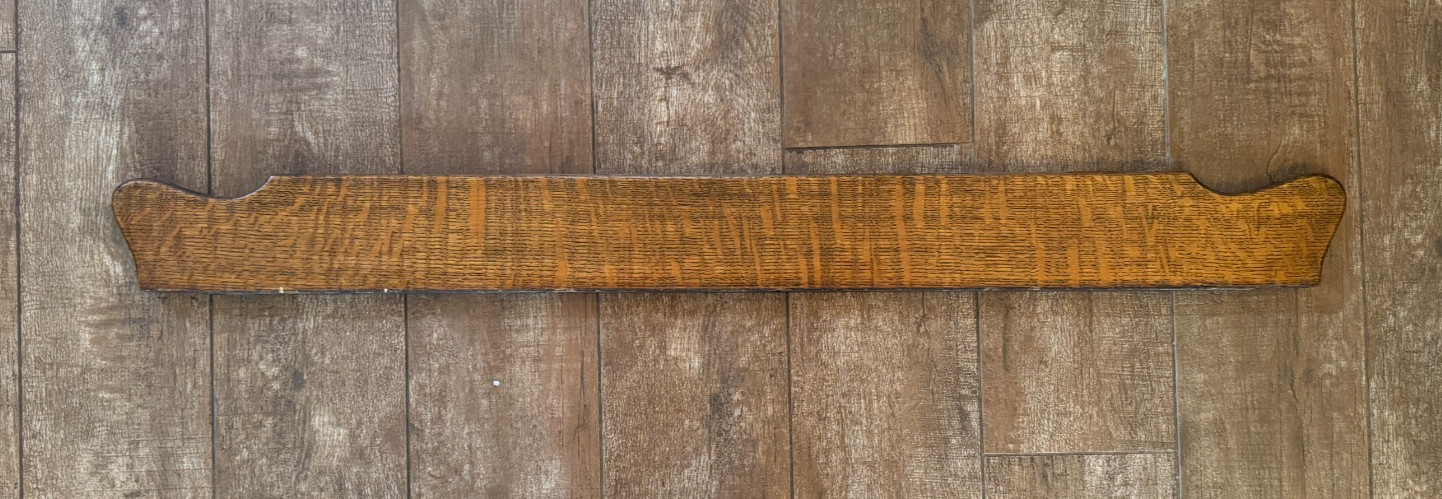 36.5″ Top Trim piece Oak Antique cabinet shelf replacement part furniture repair