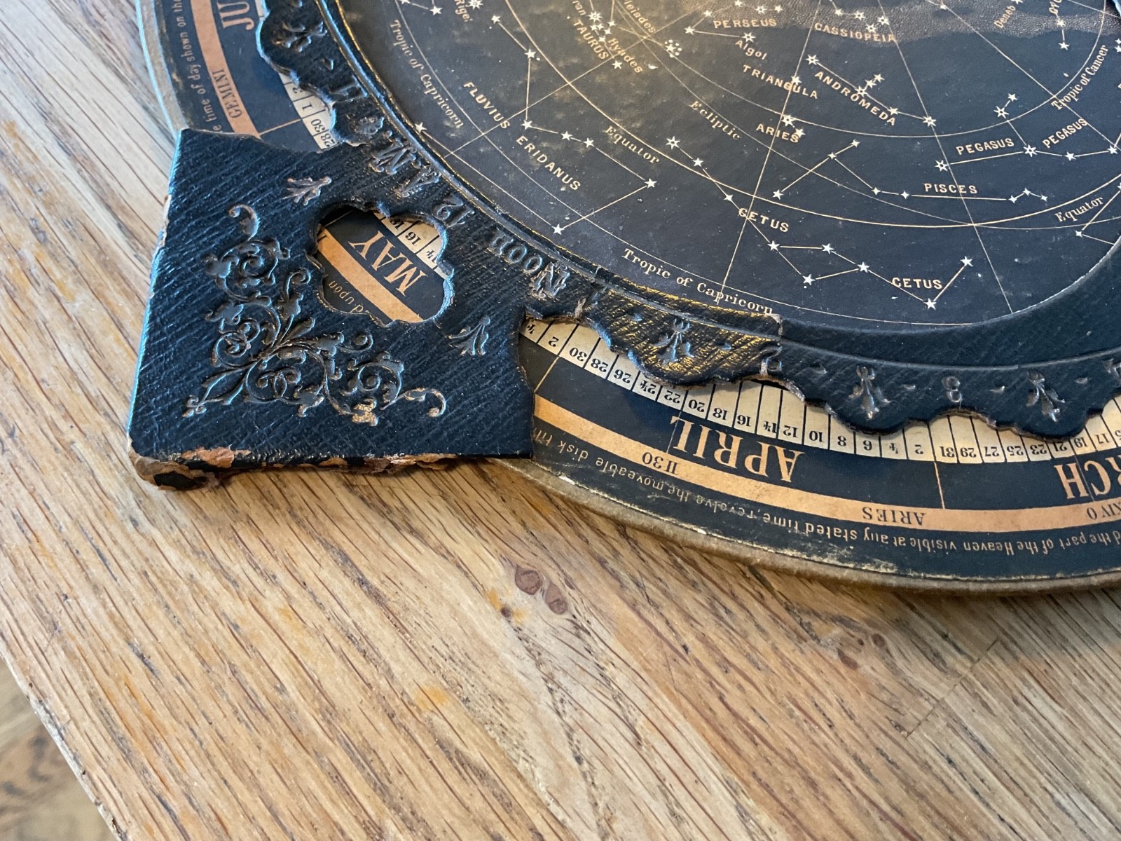 Large Antique Philips Astronomy Plant sphere – Showing the Principal Stars