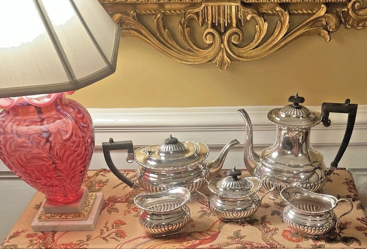 ATQ 5 PC. Sheffield England Silverplate Coffee/Tea Set #76030. WA-EPNS #76030