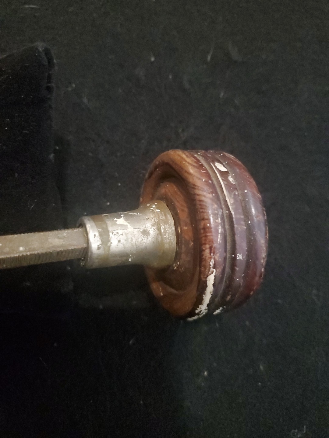 Antique Circular Plain Wooden Door Knobs