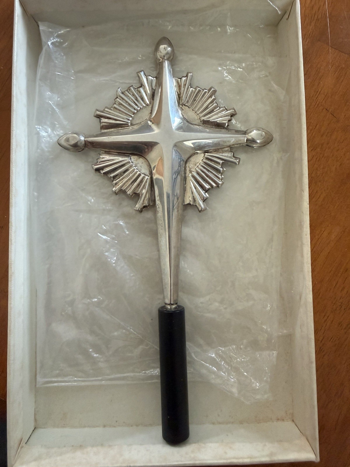 Vintage Gorham Sterling Silver Christmas Tree Topper Cross
