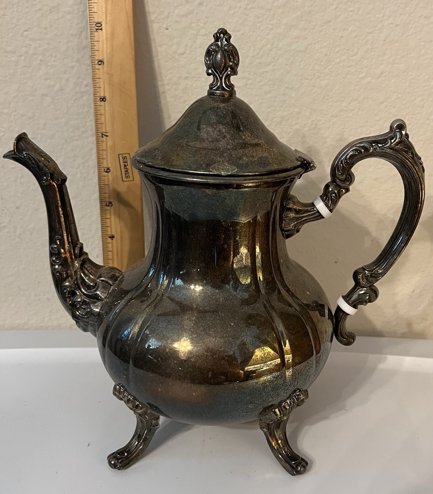Towle Silverplate Coffee Pot Teapot Victorian Ornate Post-1940