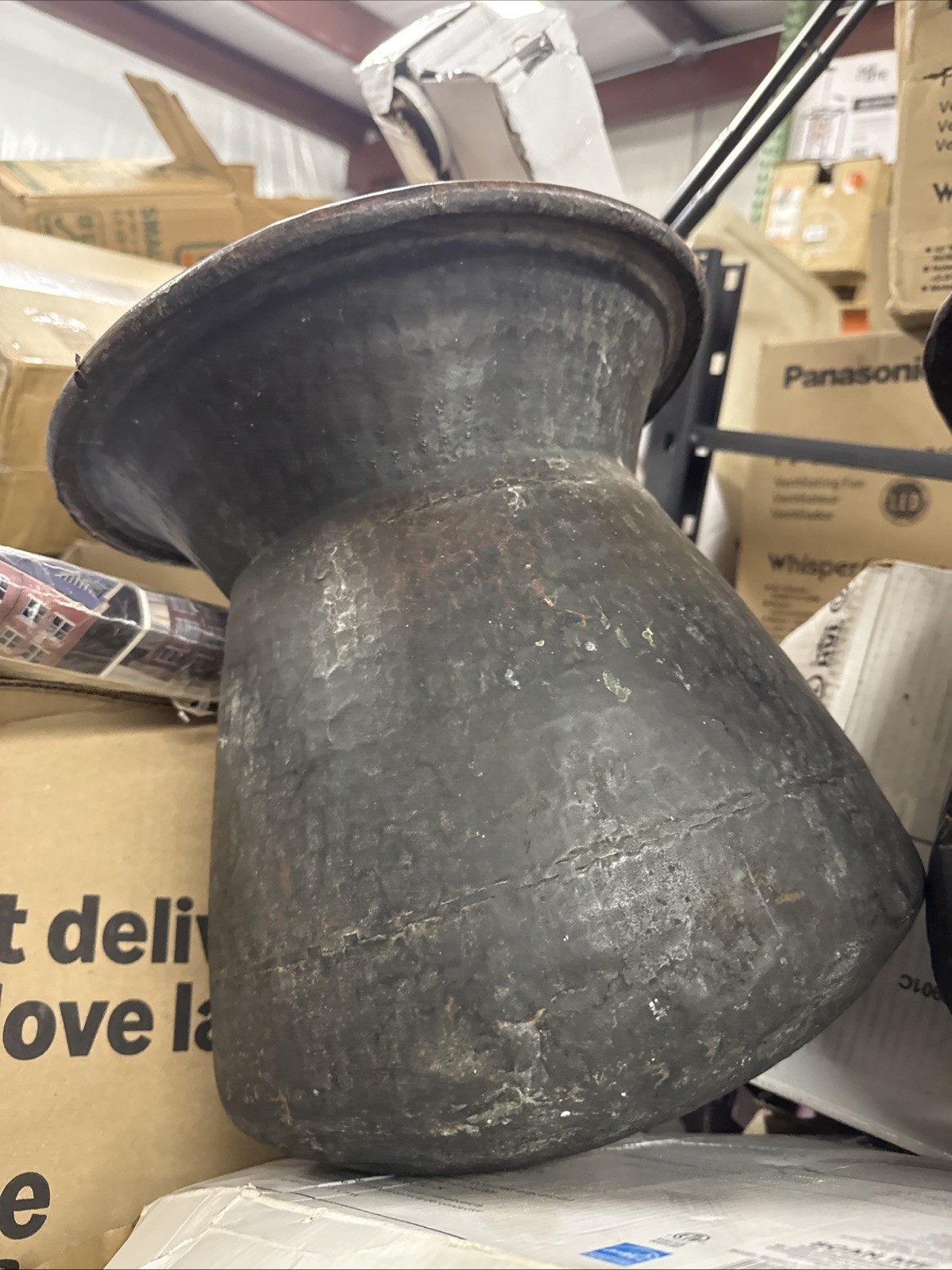 Vintage Antique Solid Copper Cuspidor Spitoon 12” Lot Of 2