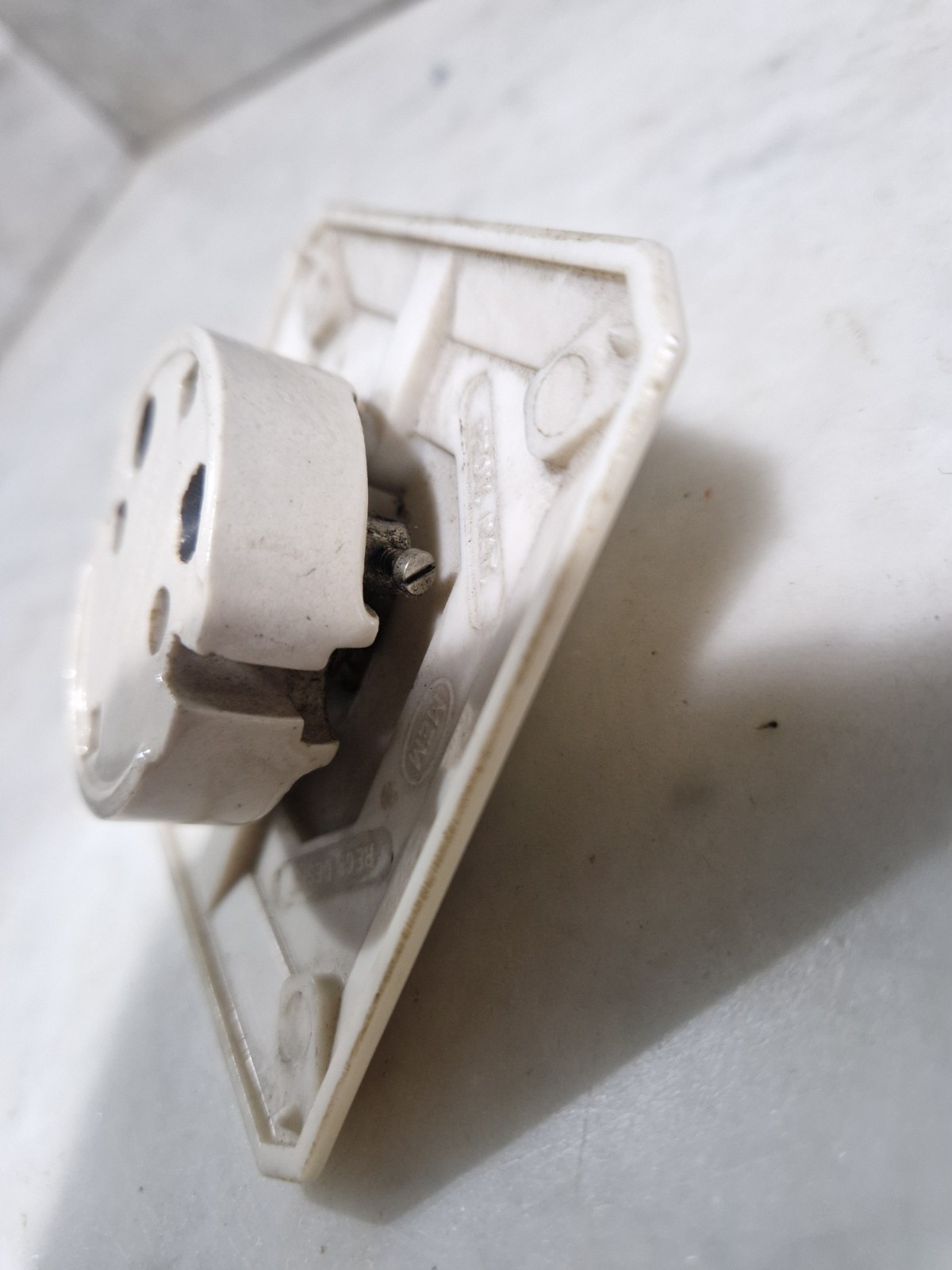 Art Deco White Bakelite Light Switch