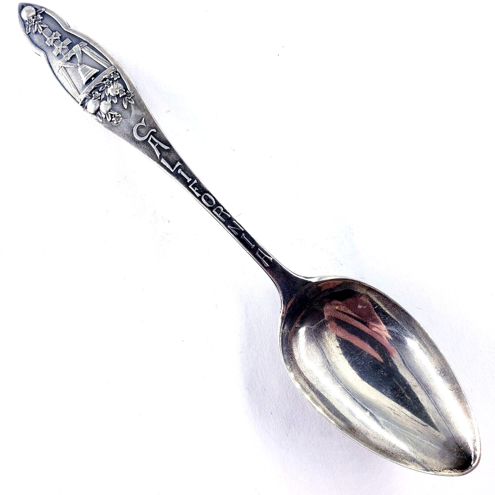 JOSEPH MAYER BROS Sterling Silver 5 5/8″ Vintage CALIFORNIA Bell Souvenir Spoon