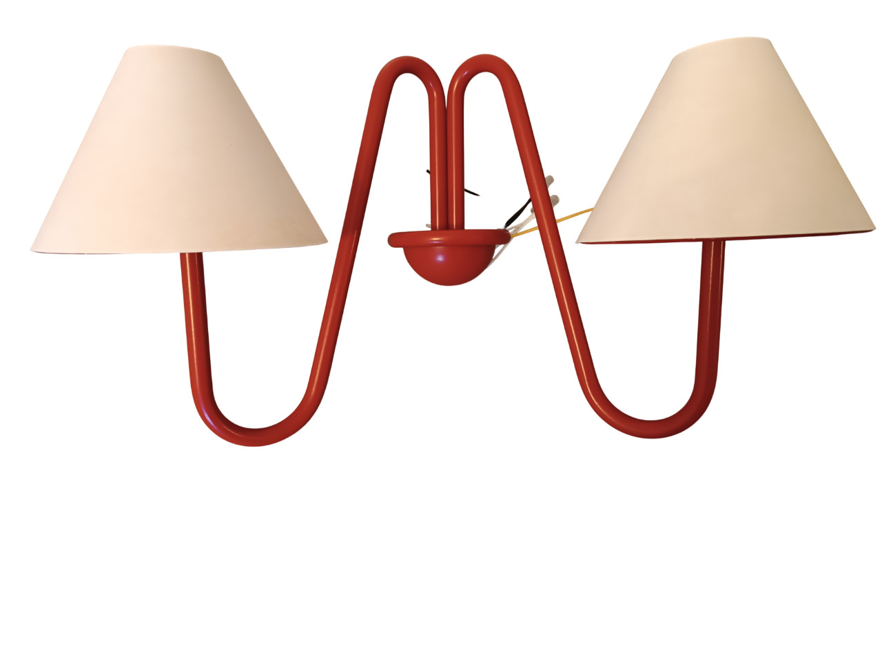 RED mid century modern design french italian interior designer wall sconce (s)