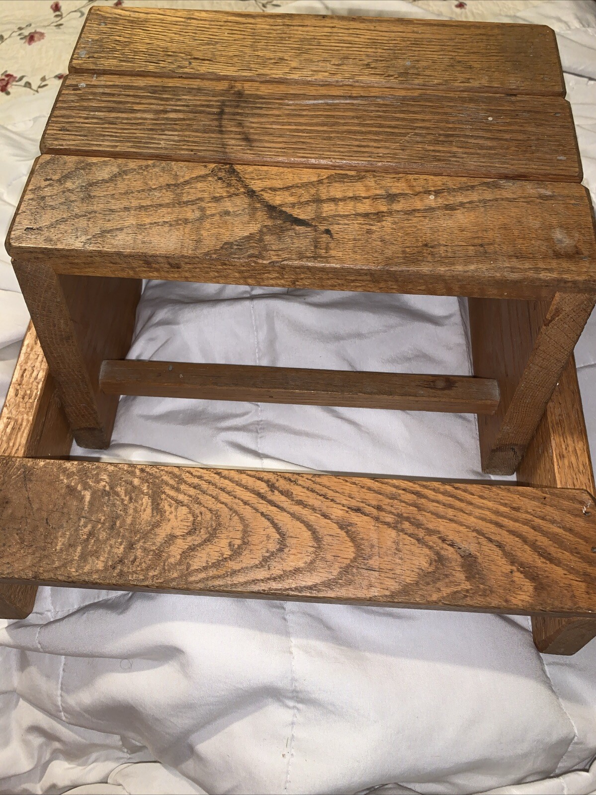 Foot Stool Bathroom Kitchen Step Stool Seat Bench Childrens Vintage.