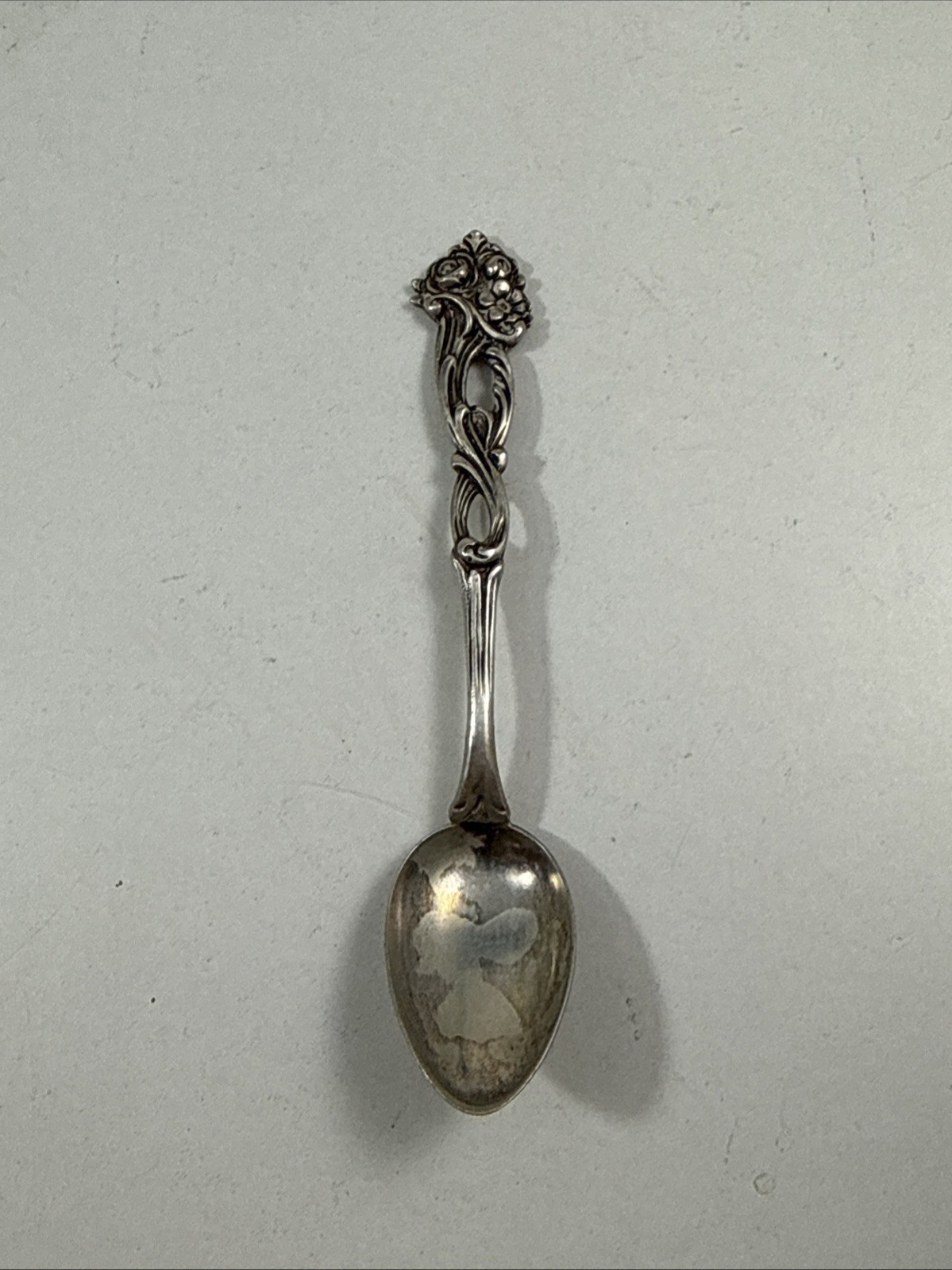 Vintage Silver 800 Demitasse Art Nouveau Spoon 10g Scrap or Use