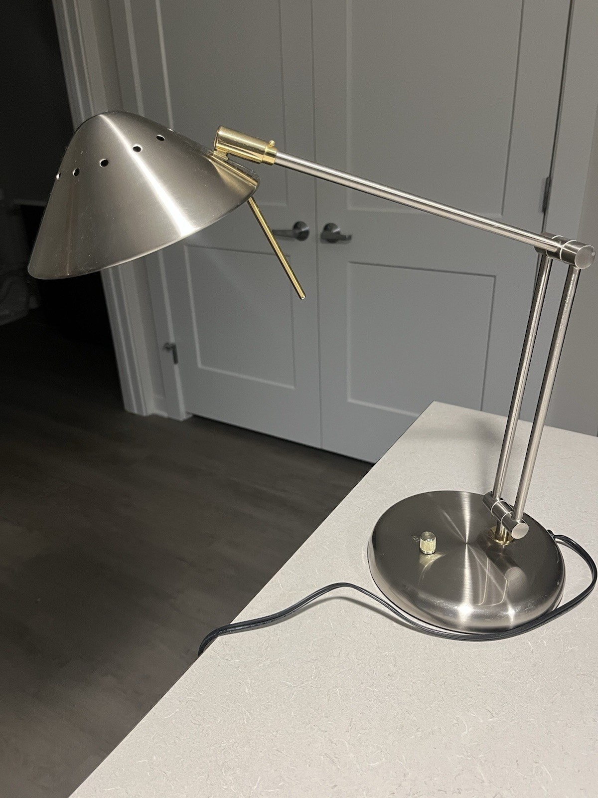 Tensor LT627-12 Desk Lamp Adjustable Arm MCM Halogen Metal UFO Dimmable Light GC