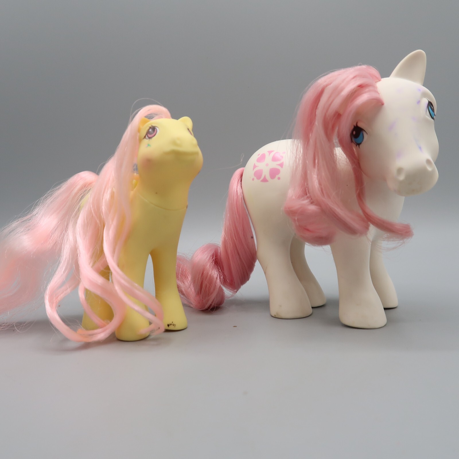Vintage My Little Pony Sun Dance and Fluttery Rose Dust no wings 1983 Hasbro