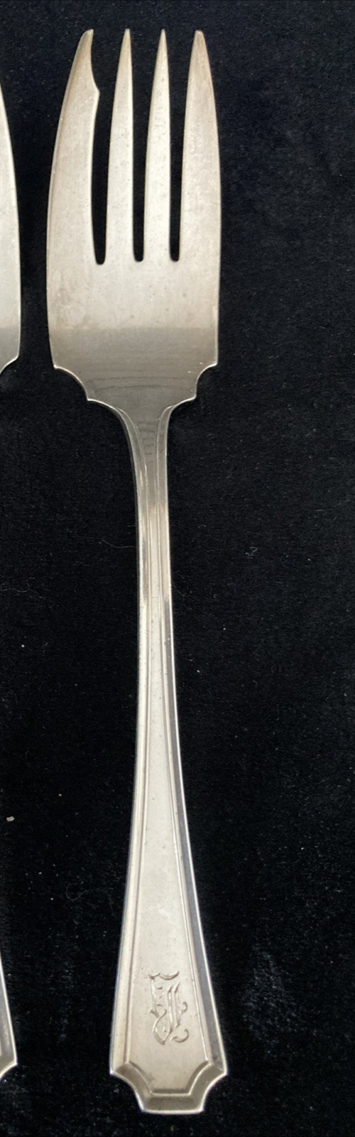 Durgin Pre Gorham FAIRFAX sterling Silver Salad Fork Mono “B”