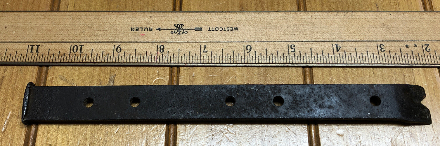 Antique Primitive 8-1/2”x3/4” Blacksmiths Pry Bar Metal Working Horse Shoe Tool