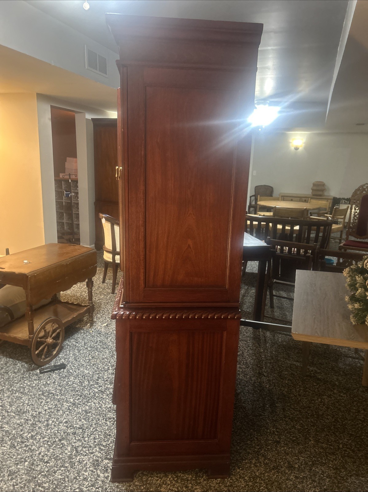 American Drew Cherry Grove Door Chest Armoire in a cherry or mahogany finish
