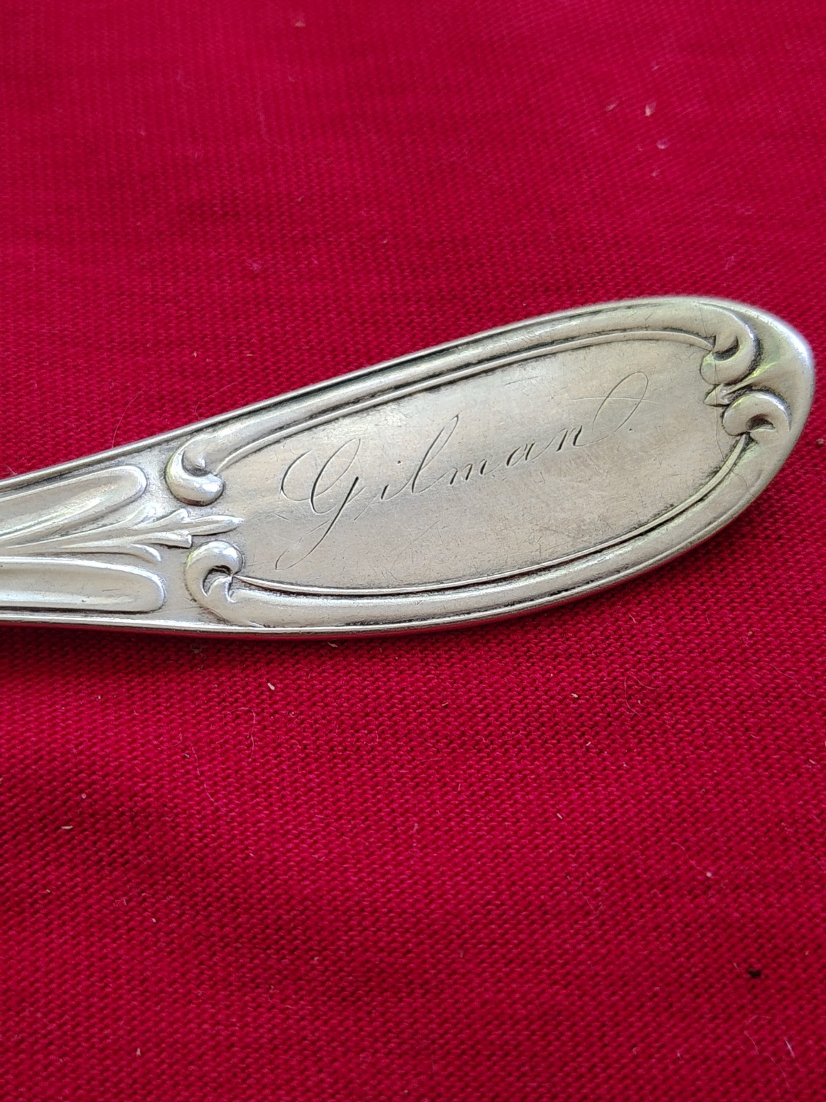 Chicago Coin LEAFY OLIVE Pattern In-Line BUTTER KNIFE-1859 I Speer