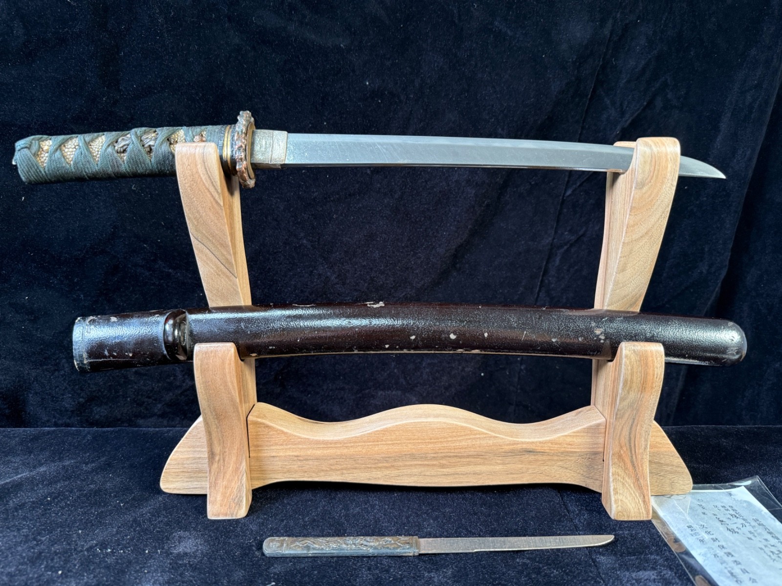 TANTO 短刀 “ MUMEI ” 無銘 JAPANESE REAL SWORD 30.4 CM KOSHIRAE ANTIQUE 刀 侍 SAMURAI
