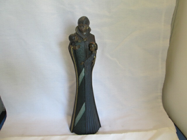 Mahogany Princess African Mother W/ Baby & Child – Guidance Figure 1998 Enesco