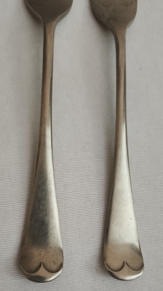 2 – Late 1800’s -Harrison Bros. & Howson Alpha Plate Serving Forks – Sheffield