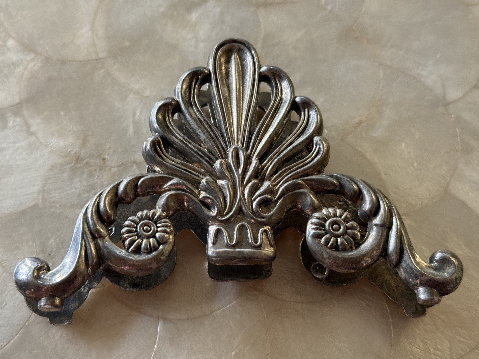 1940’s Vintage Silverplate Knife Holder & Ornate Baroque Style Spoon Rest Napkin