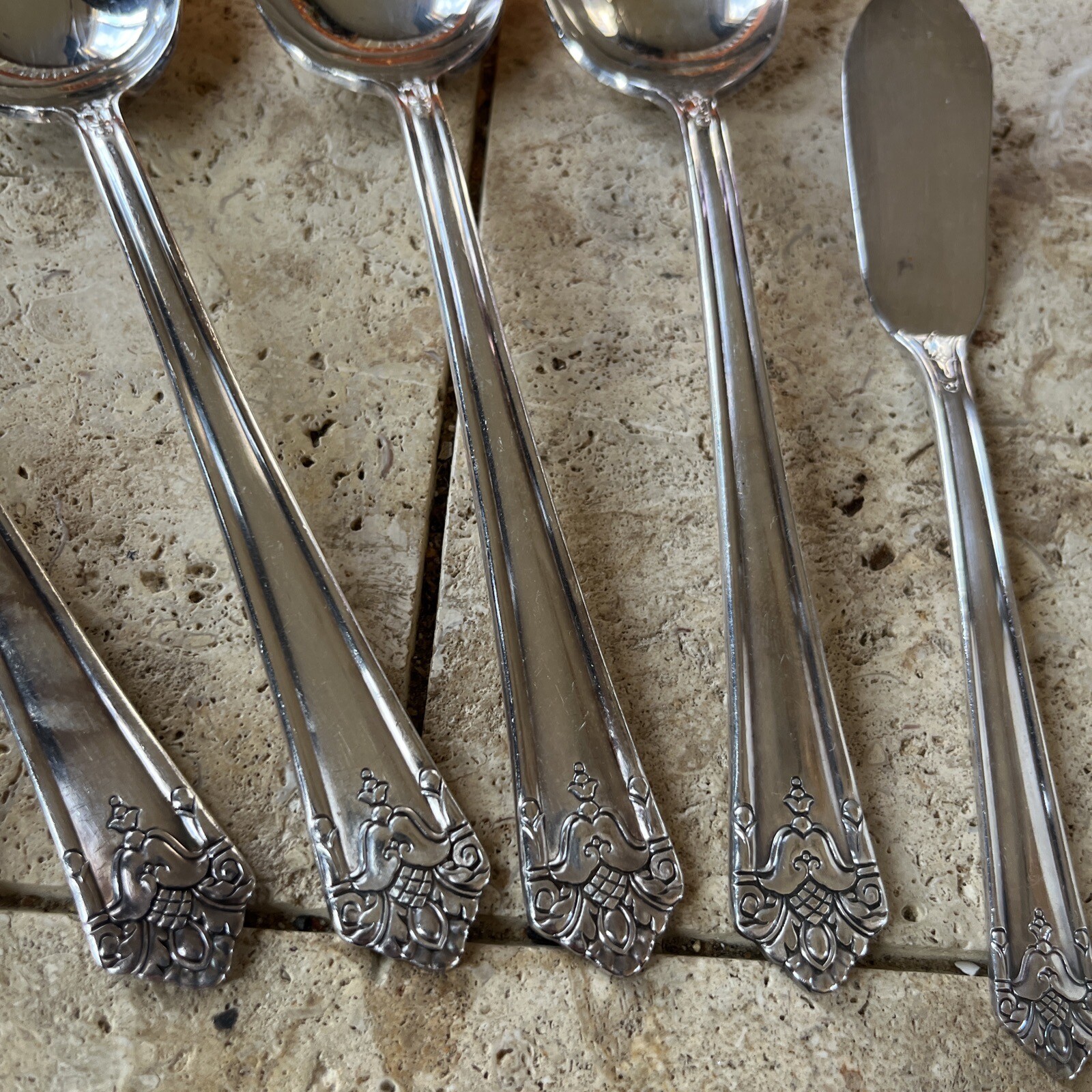 Hostess Serving Set HER MAJESTY 1847 Rogers Bros, International Silverplate 6 Pc