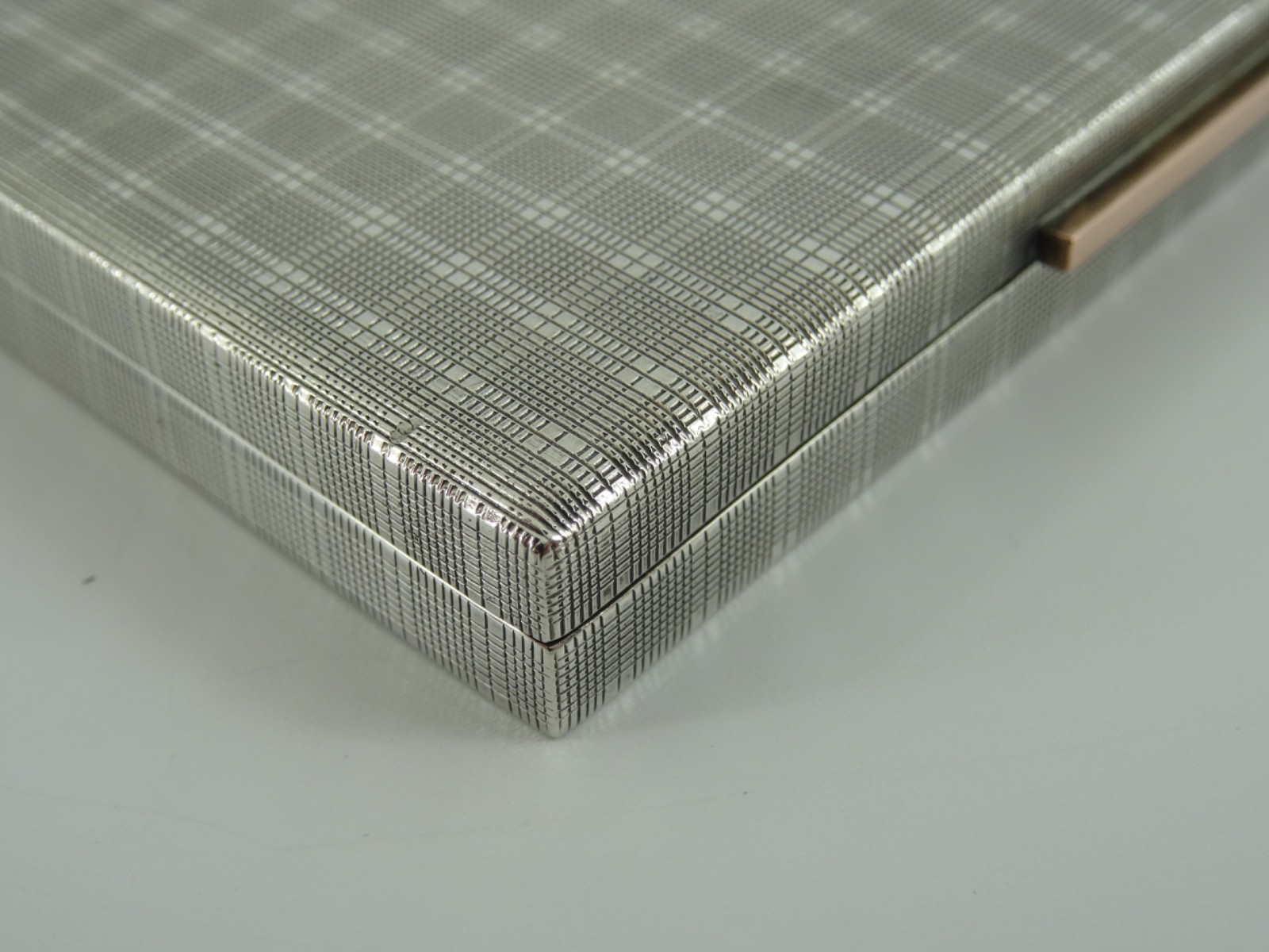 SOLID STERLING SILVER SPLENDID GEORGE VI CIGARETTE CASE BIRMINGHAM 1938 113G