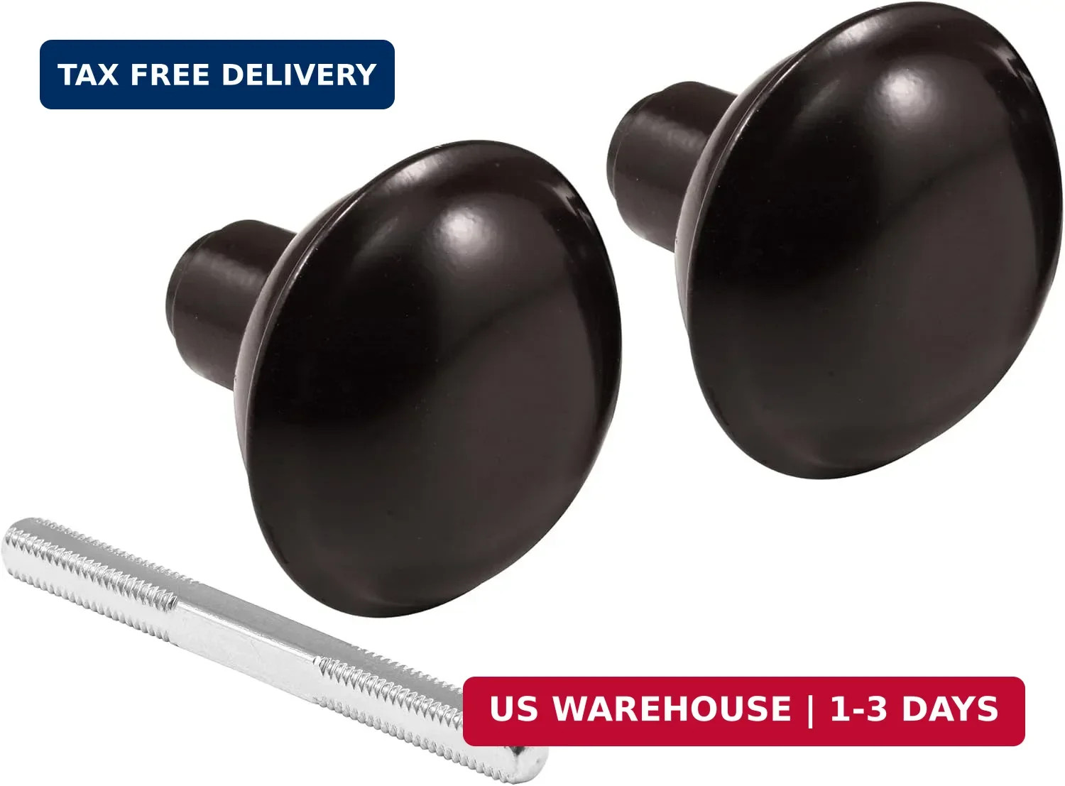 Prime-Line E 2499 Solid Brass Vintage Door Knob Spindle Set, 2-1/4 In. Outside D