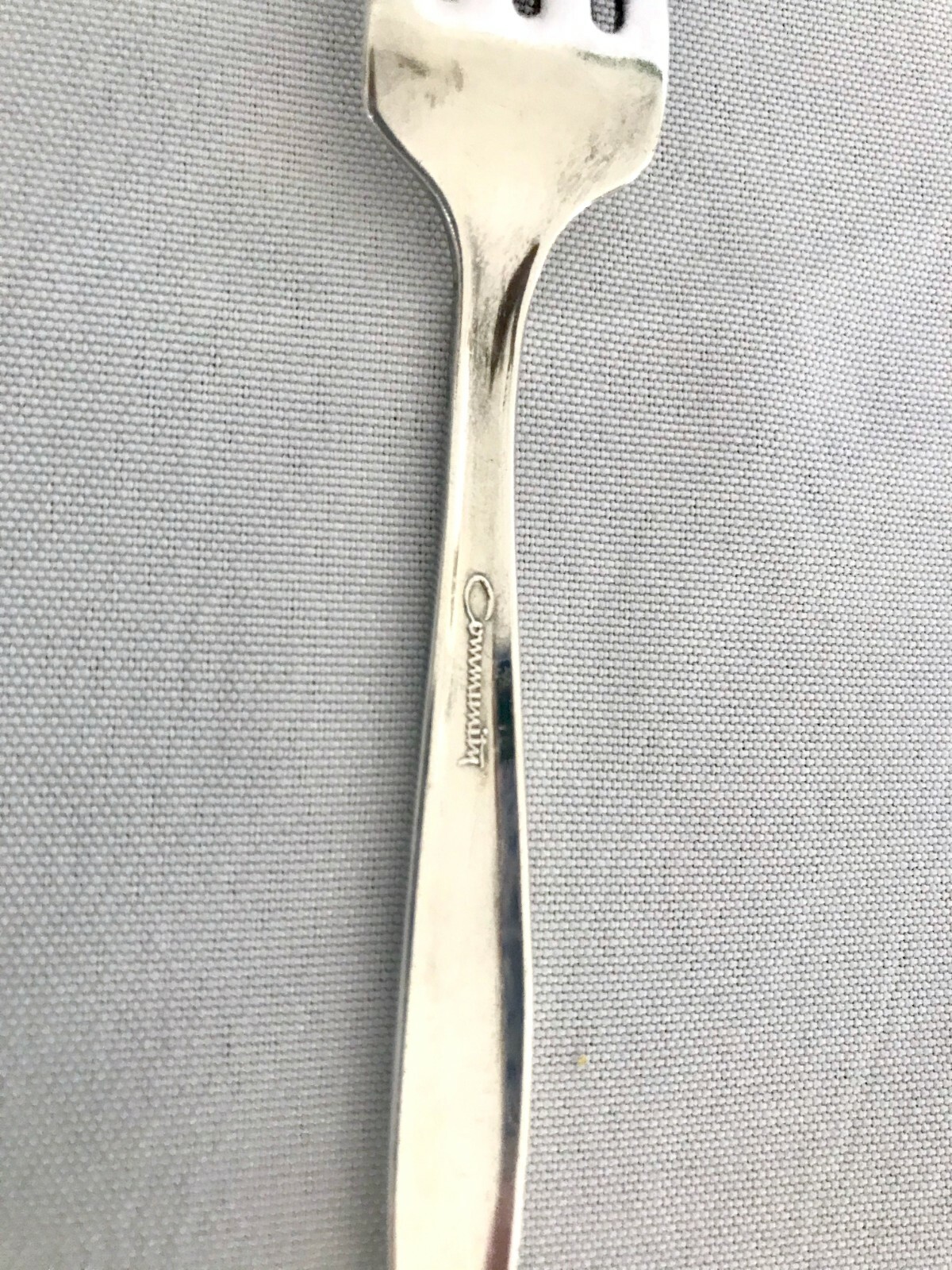 Oneida Community Silver Flower Infant Baby Feeding Spoon Silverplate 1960 VTG