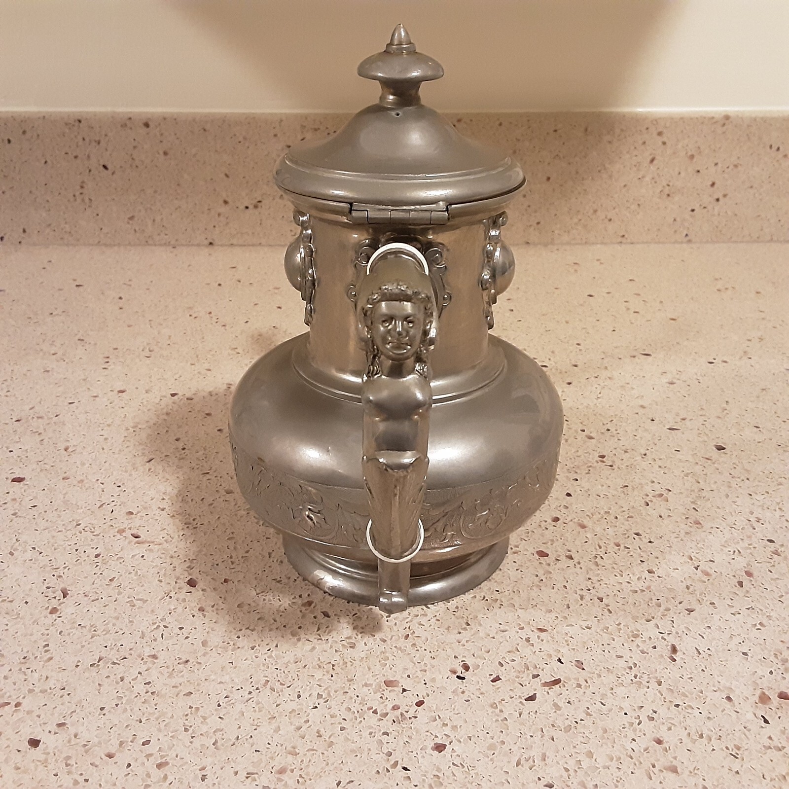 Art Nouveau Pewter Gerhardi & Co. Tea/Coffee Pot #1580