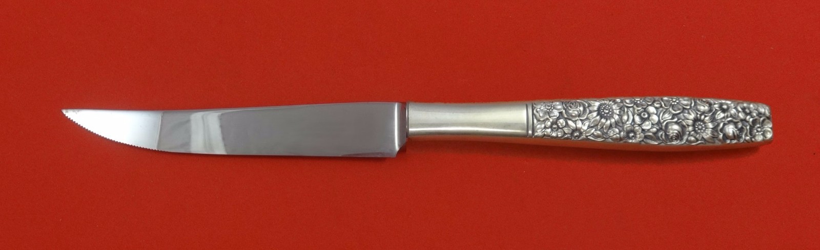Contessina by Towle Sterling Silver Steak Knife Serrated HHWS Custom 8 1/2″