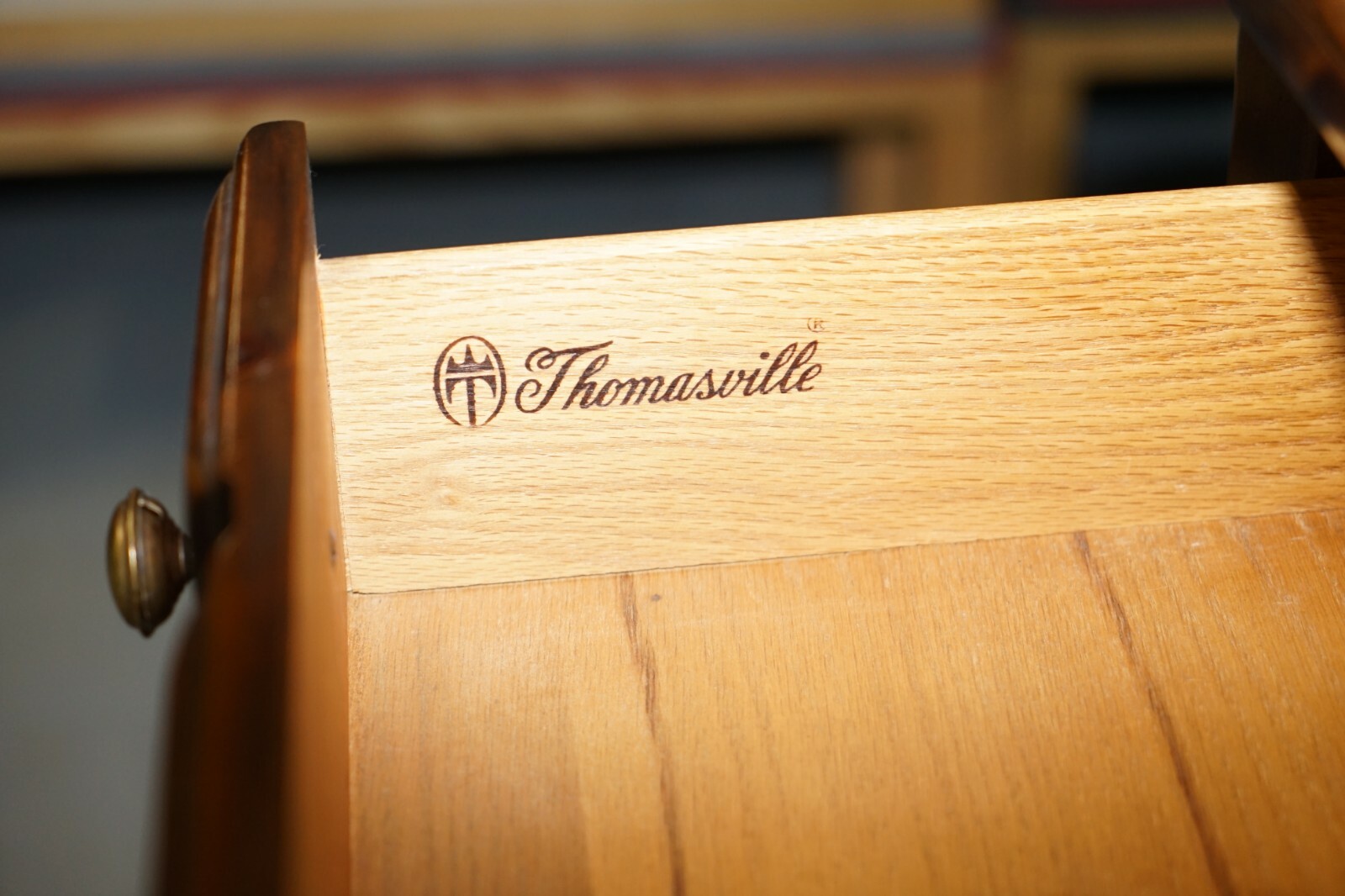 RRP £4500 THOMASVILLE BANK CHEST OF DRAWERS SOLID HARD WOOD HABERDASHERY STYLE