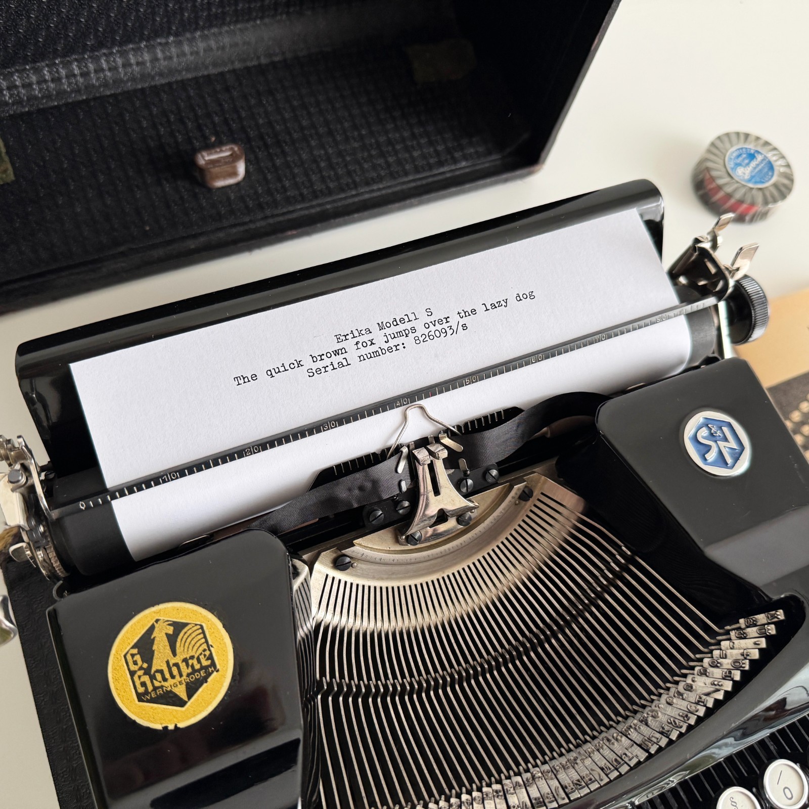 Erika S Typewriter | 1930s | Working | Serviced | UPS 3-Day to US/CAN